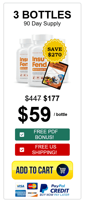 InsuFend-3-bottle - order-now-( Ninety Days Supply) - image